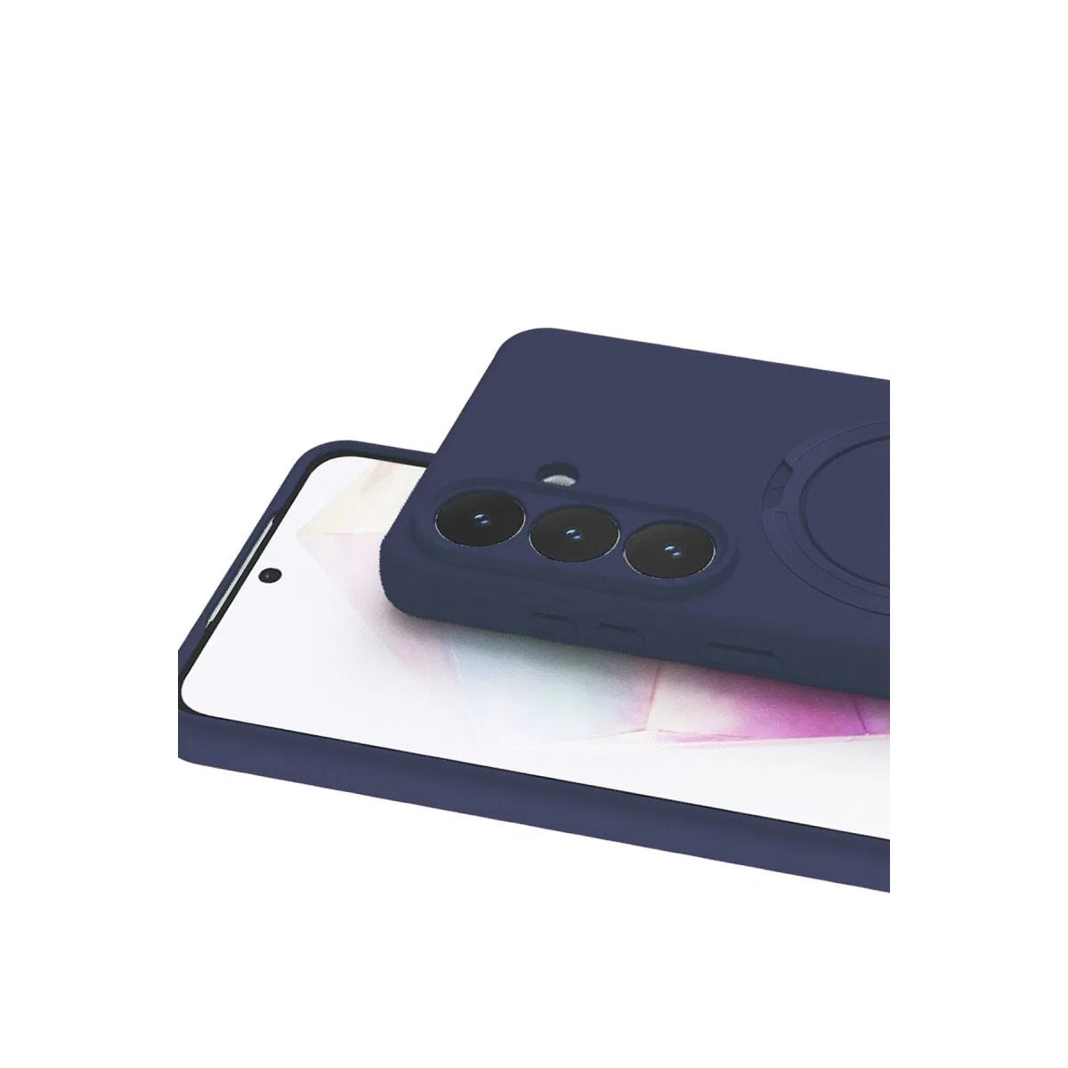 Samsung Galaxy S26 Regal Magsafe Standlı Kapak - Lacivert görsel 3
