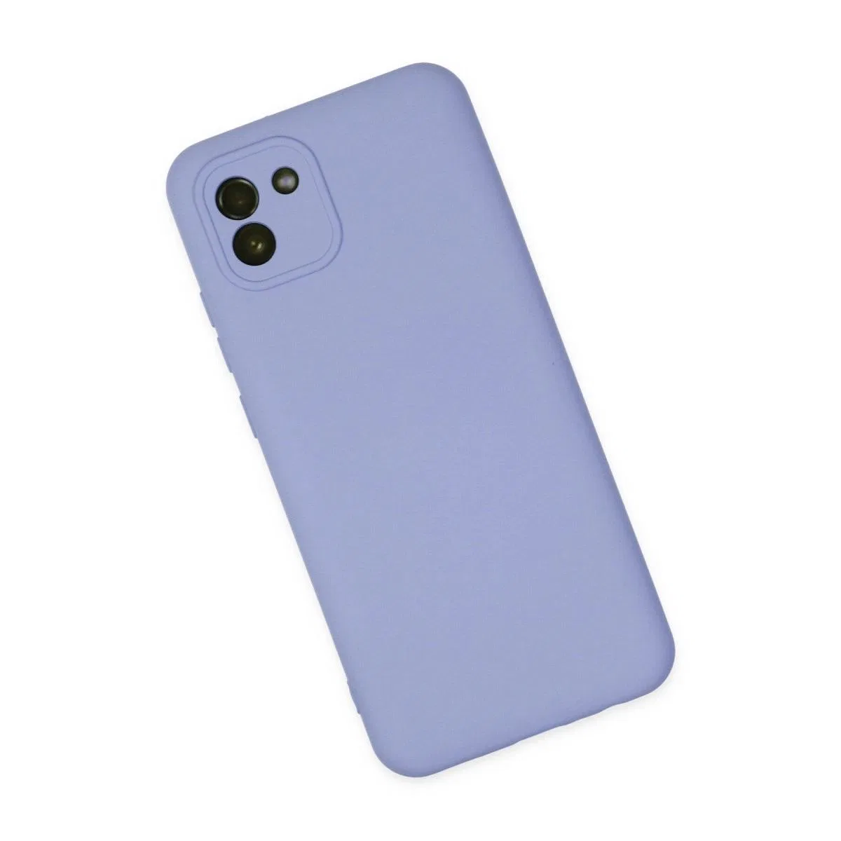 Samsung Galaxy A03 Kılıf Nano İçi Kadife Silikon - Lila görsel 3