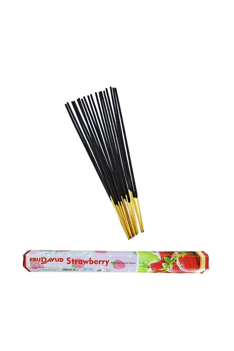 3 Paket 20 Çubuklu Tütsü Musk - Clove - Strawberry - Kayık Hediyeli görsel 4