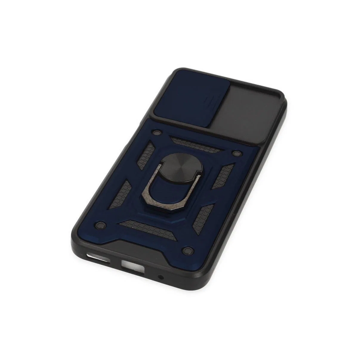 Xiaomi Poco M5 Kılıf Pars Lens Yüzüklü Silikon - Lacivert görsel 5