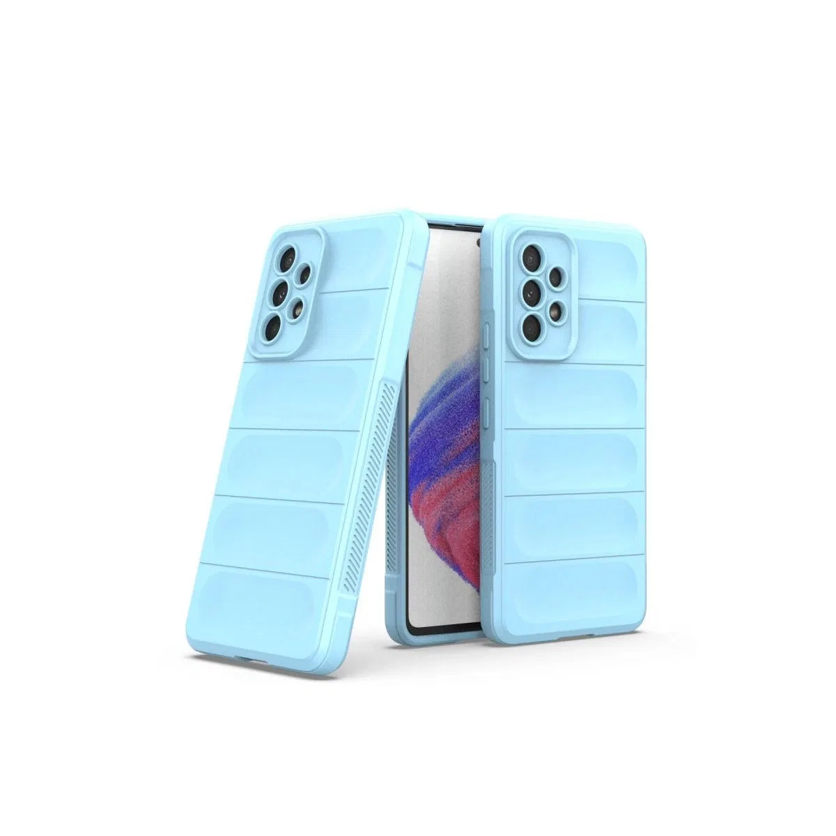 Samsung Galaxy A73 5g Kılıf Optimum Silikon - Sky Blue görsel 2