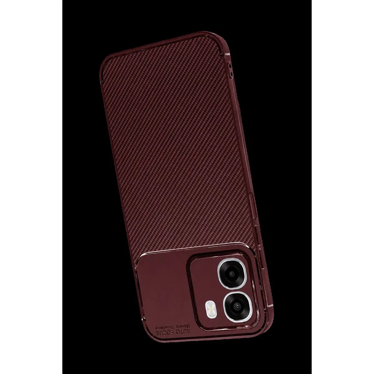 Oppo Oppo A6t 5g Auto Focus Karbon Kapak - Bordo görsel 3