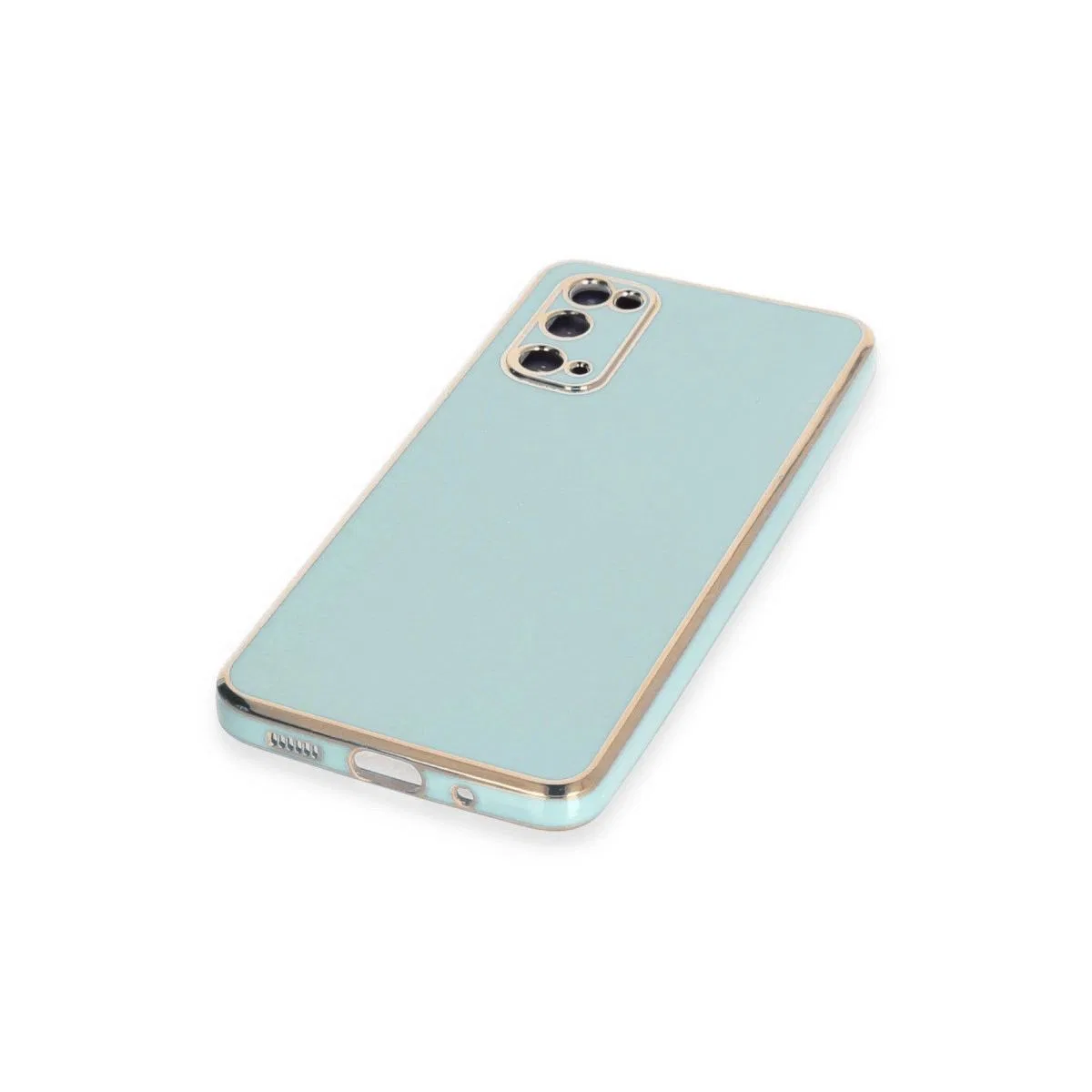 Newface Samsung Galaxy S20 Kılıf Volet Silikon - Açık Yeşil görsel 4