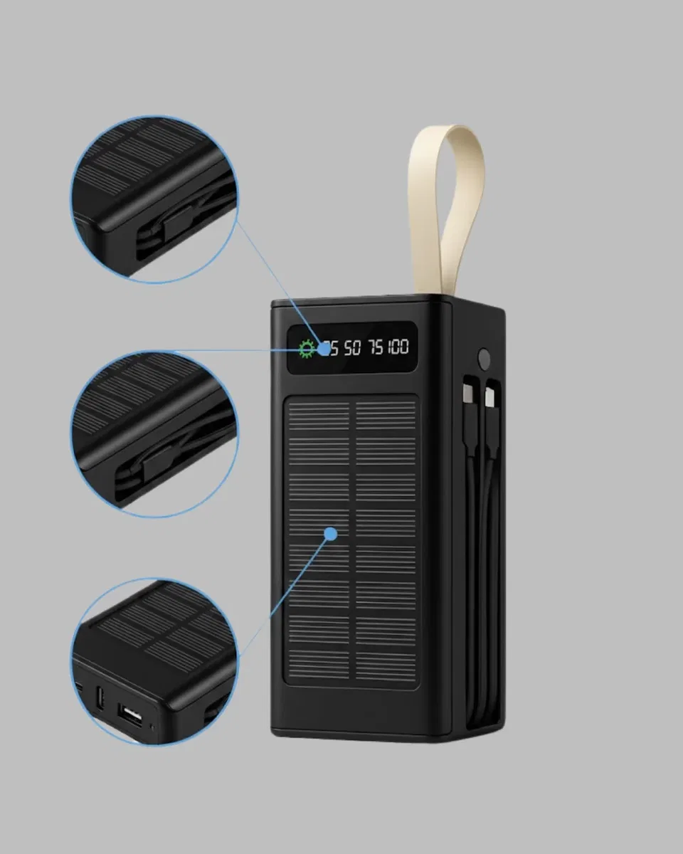 50. 000 Powerbank güneş enerjili görsel 2