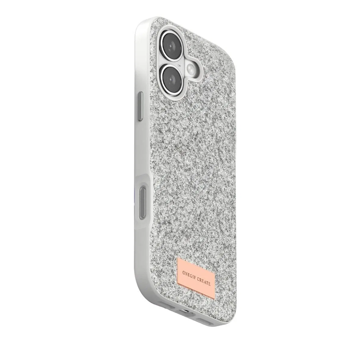Onegif Apple İphone 17 Bright Simli Kapak - Beyaz görsel 3