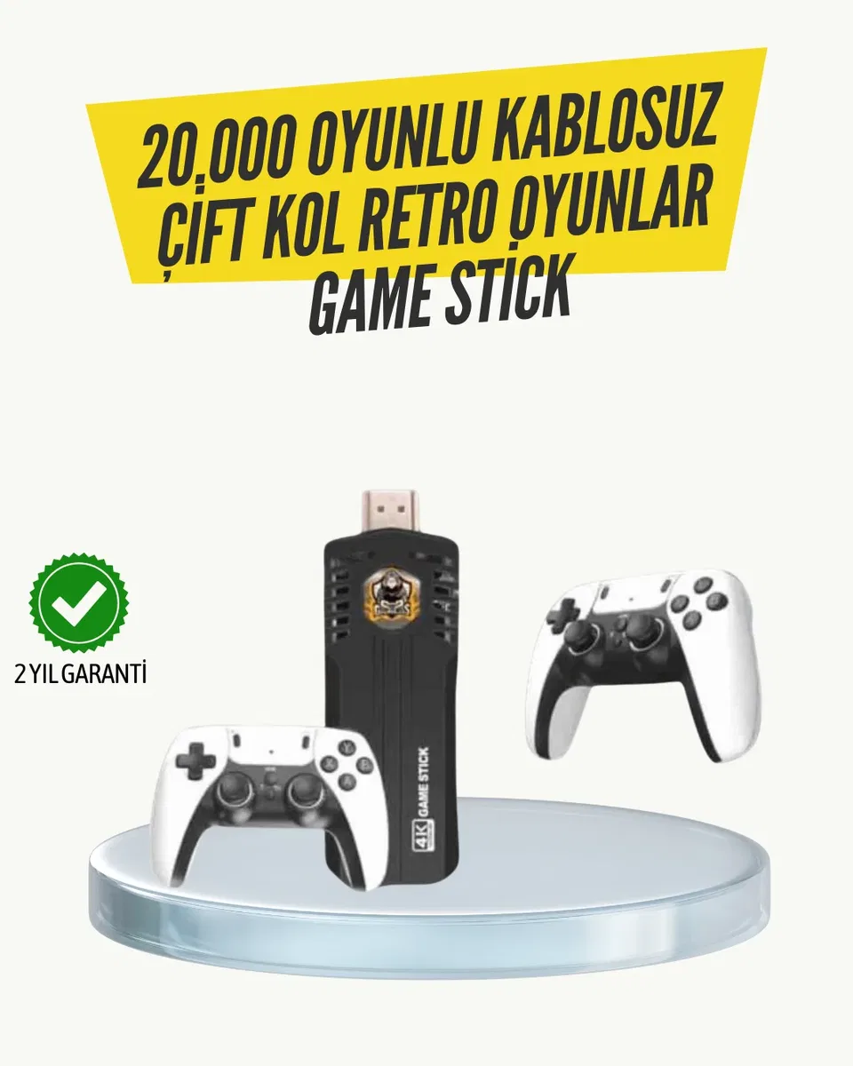 Kablosuz Retro Oyun Konsolu – Geniş Oyun Kütüphanesi ve HD Görüntü ile Sonsuz Eğlence