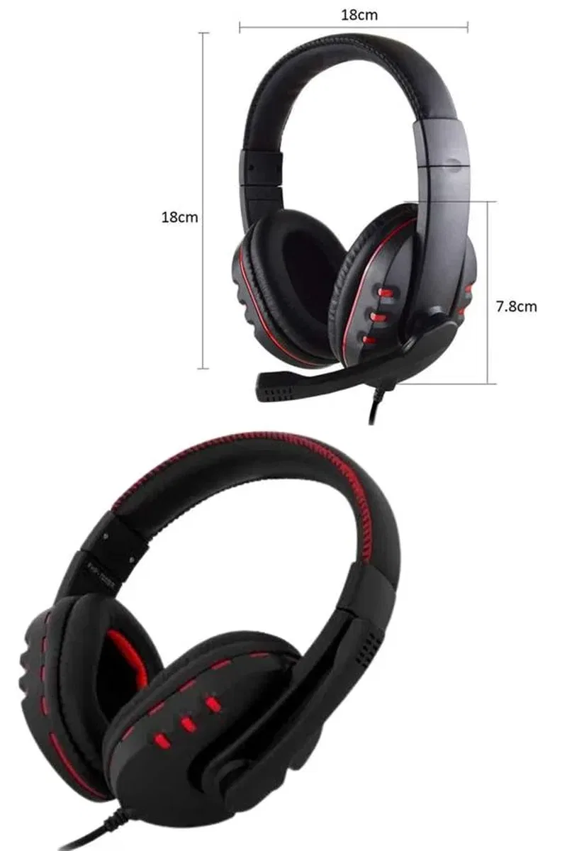 Mikrofonlu Gamer Kulaklık Oyuncu Kulaklığı Yüksek Ses Kaliteli Stereo Yumuşak Yastıklar görsel 4