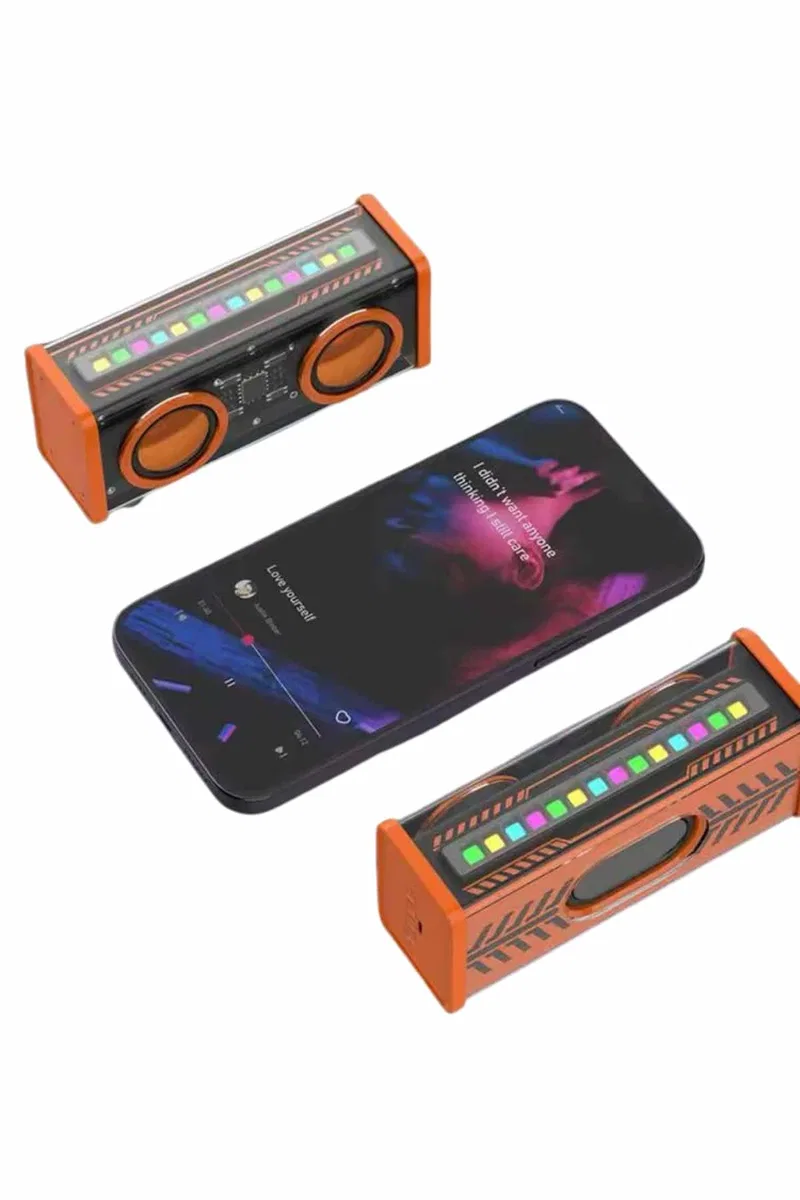 Rgb Işıklı Hoparlör Taşınabilir Hoparlör Kablosuz Bluetooth 5. 0 Bağlantı görsel 5
