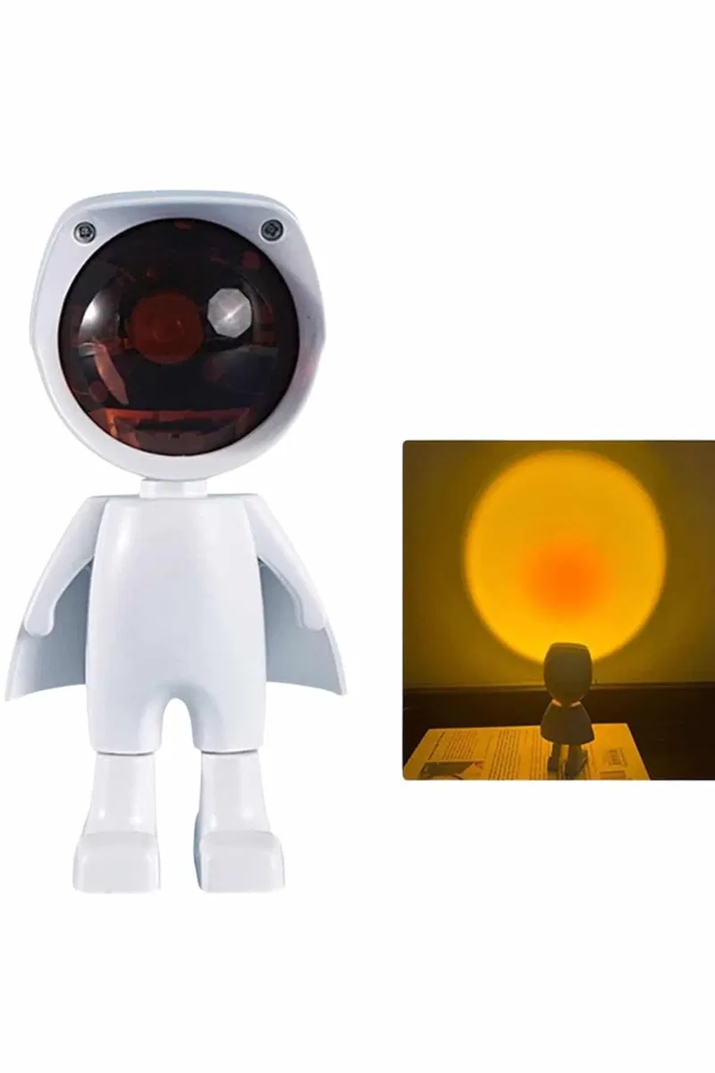 Projeksiyon Güneş Lambası Astronot Gün Batımı Projektör LED Işıklı Yeni Nesil görsel 2