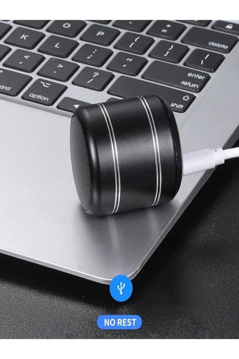 Mini Alüminyum Tws Kablosuz Bluetooth Hoparlör – Yuvarlak Metal Tasarım, Yüksek Bas Ve Taşınabilir Özellikler görsel 2