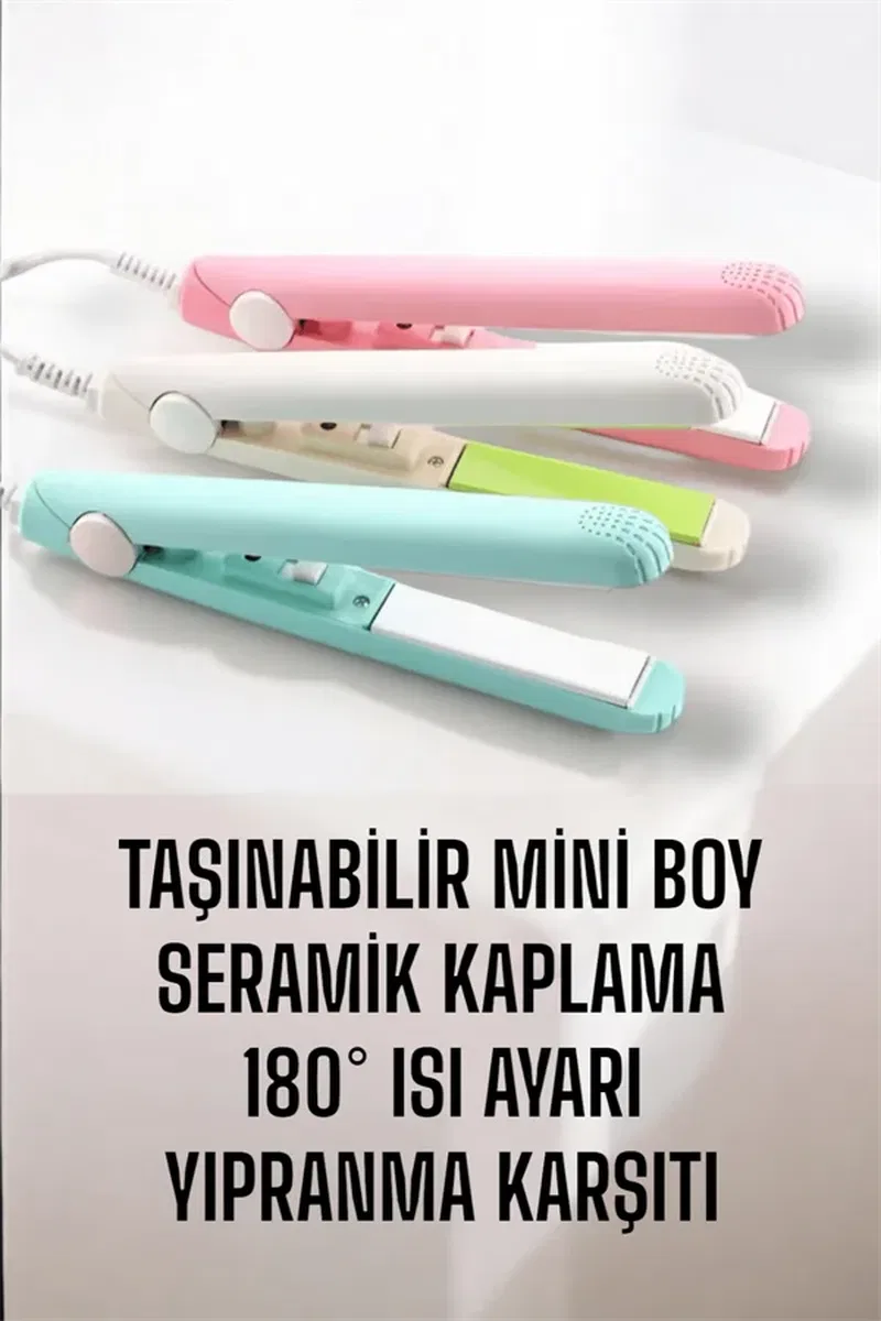 Seramik Kaplama Taşınabilir Mini Saç Düzleştirici Seyahat Dostu Tasarım görsel 5