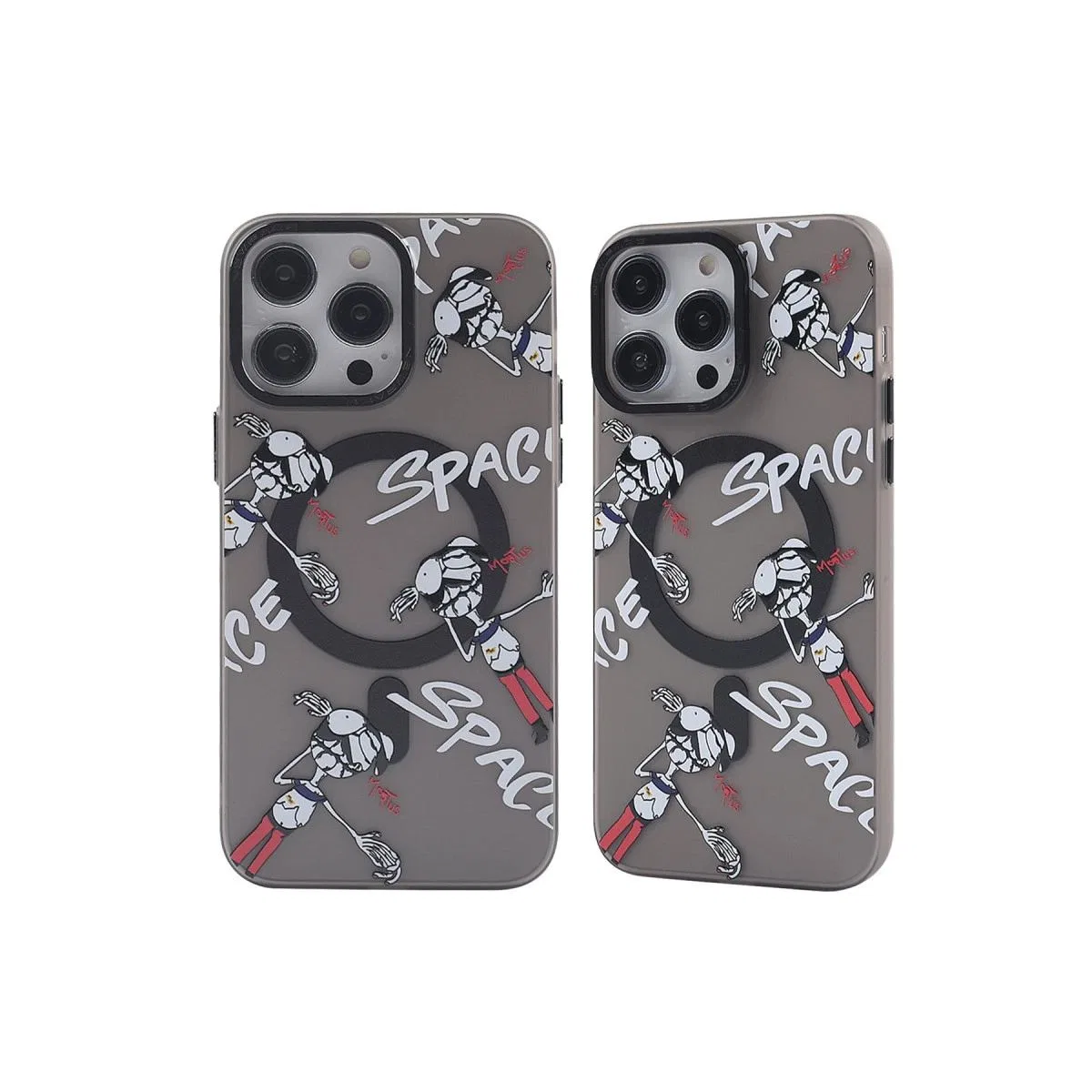 Apple İphone 13 Pro Kılıf Apollo Magneticsafe Desenli Kapak - Apollo Siyah - 3