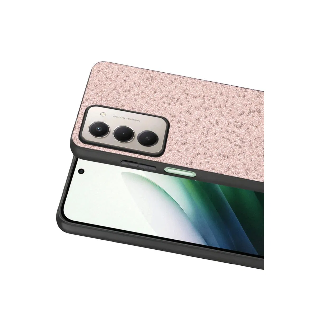 Onegif Xiaomi Redmi 15 4g Bright Simli Kapak - Pembe görsel 2