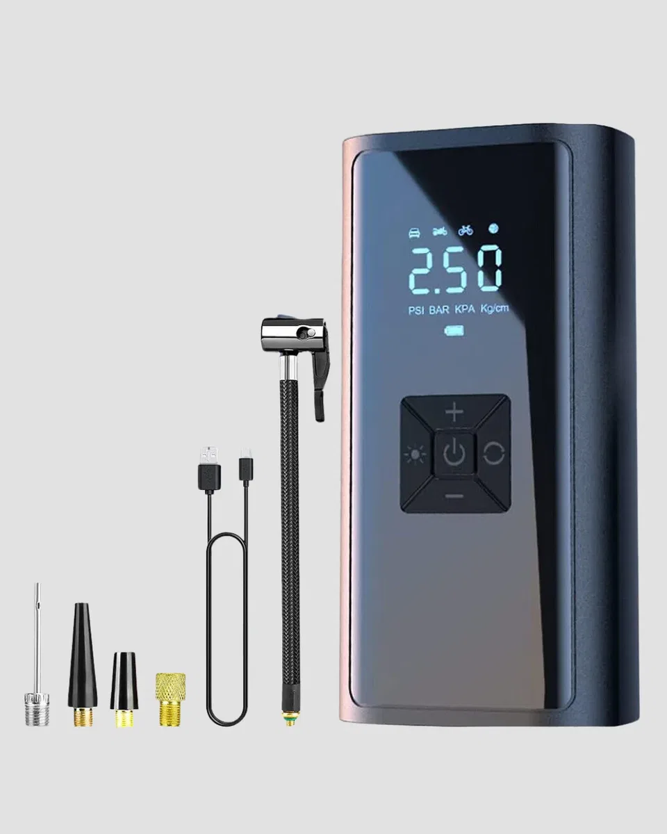 Taşınabilir 80W Kablosuz Lastik Şişirme Pompası Dijital Ekranlı görsel 2