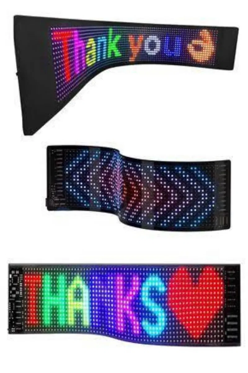 Digital Araba Yazısı Ekran Matrix En Büyük Boy 16X96 Matrix LED Panel görsel 5