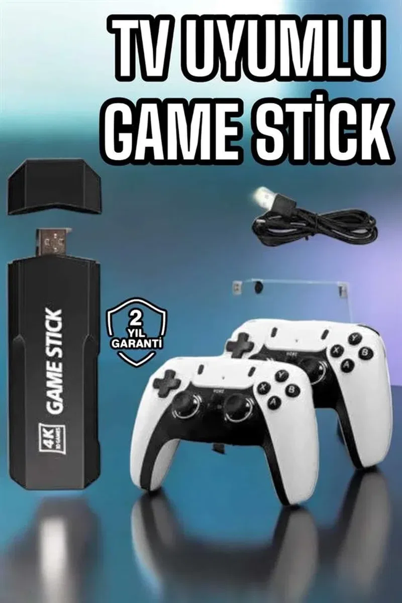 Game Stick Retro 8K ULTRA HD Video Oyun Konsolu Android Tv Özelliği görsel 2
