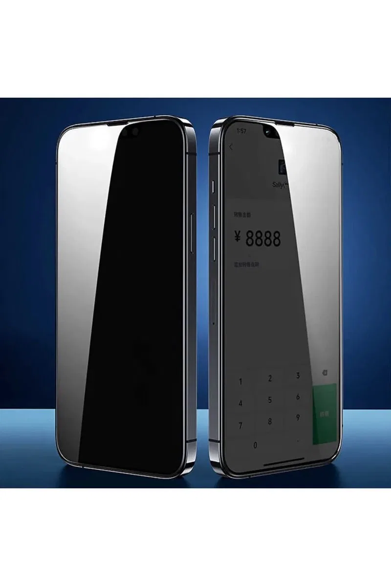 Iphone 7G Siyah Uyumlu Hayalet Ekran Gizli Tam Kaplayan Kırılmaz Cam Seramik Ekran Koruyucu Film görsel 3