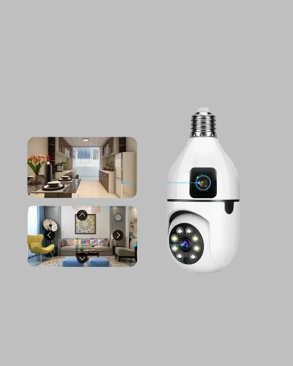 1080P WiFi Ampul Kamerası görsel 4