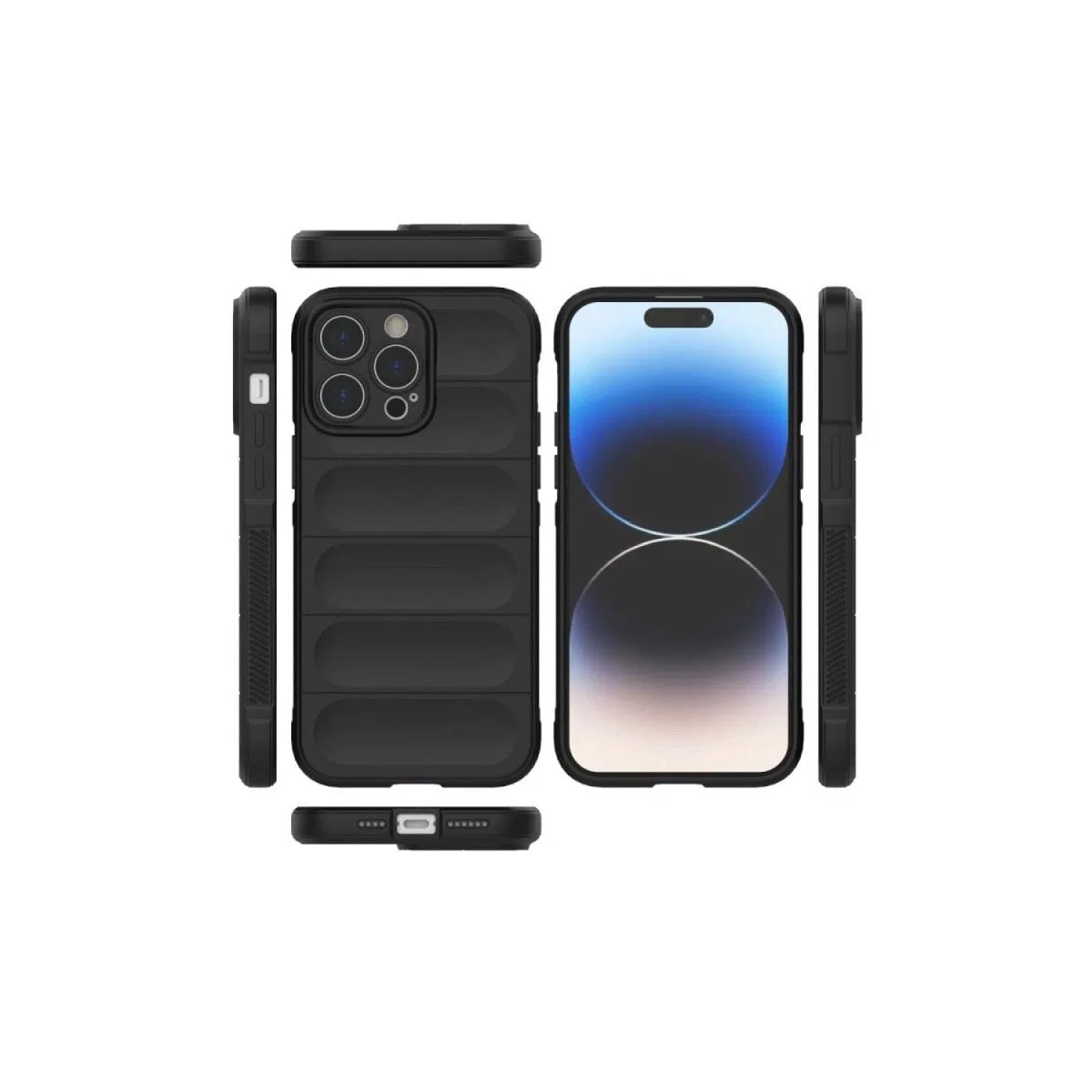 Apple İphone 16 Pro Max Kılıf Optimum Silikon - Siyah görsel 3