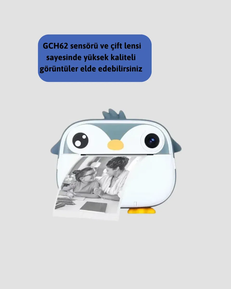 Anında Baskı ve Yüksek Çözünürlüklü Çift Lensli Fotoğraf Makinesi görsel 2
