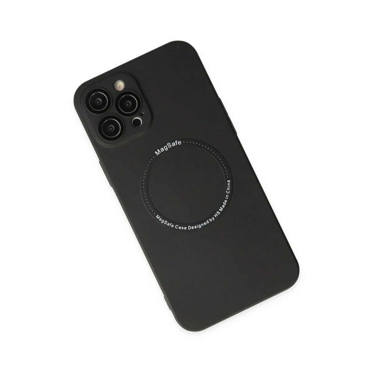 Apple İphone 12 Pro Kılıf Jack Magneticsafe Lens Silikon - Siyah görsel 3