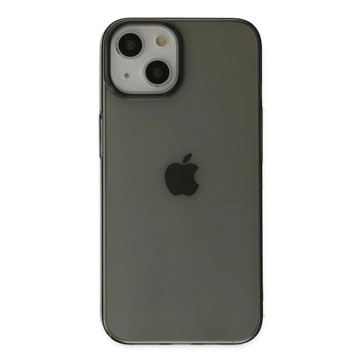 Apple İphone 14 Plus Kılıf Pc Sert Şeffaf Kapak - Siyah