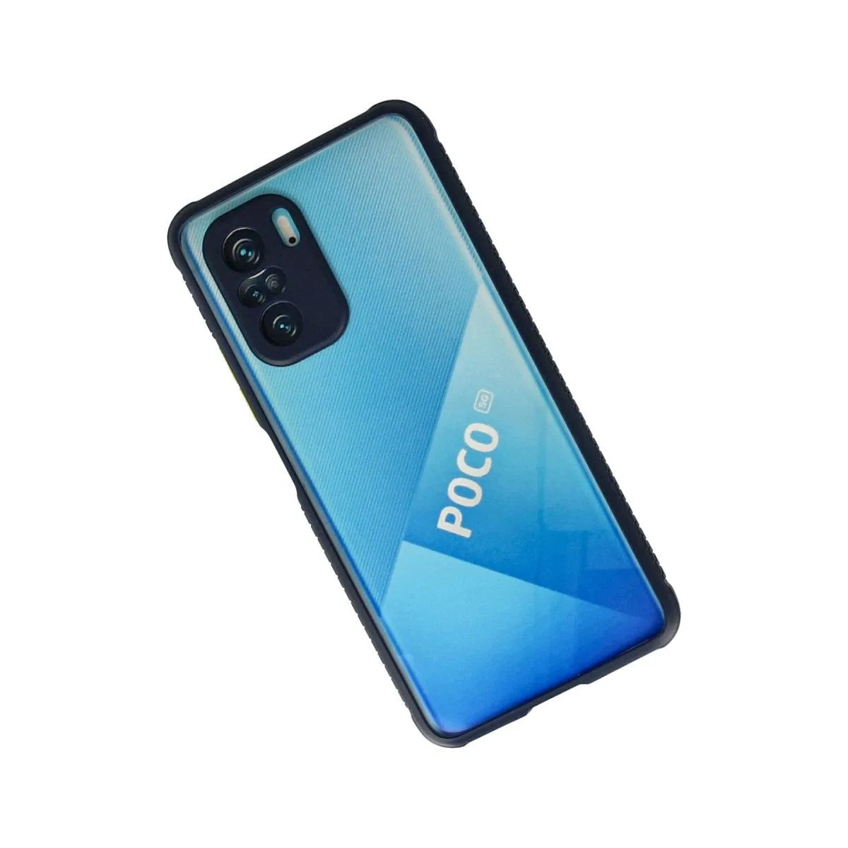 Xiaomi Poco F3 Kılıf Miami Şeffaf Silikon - Lacivert görsel 2