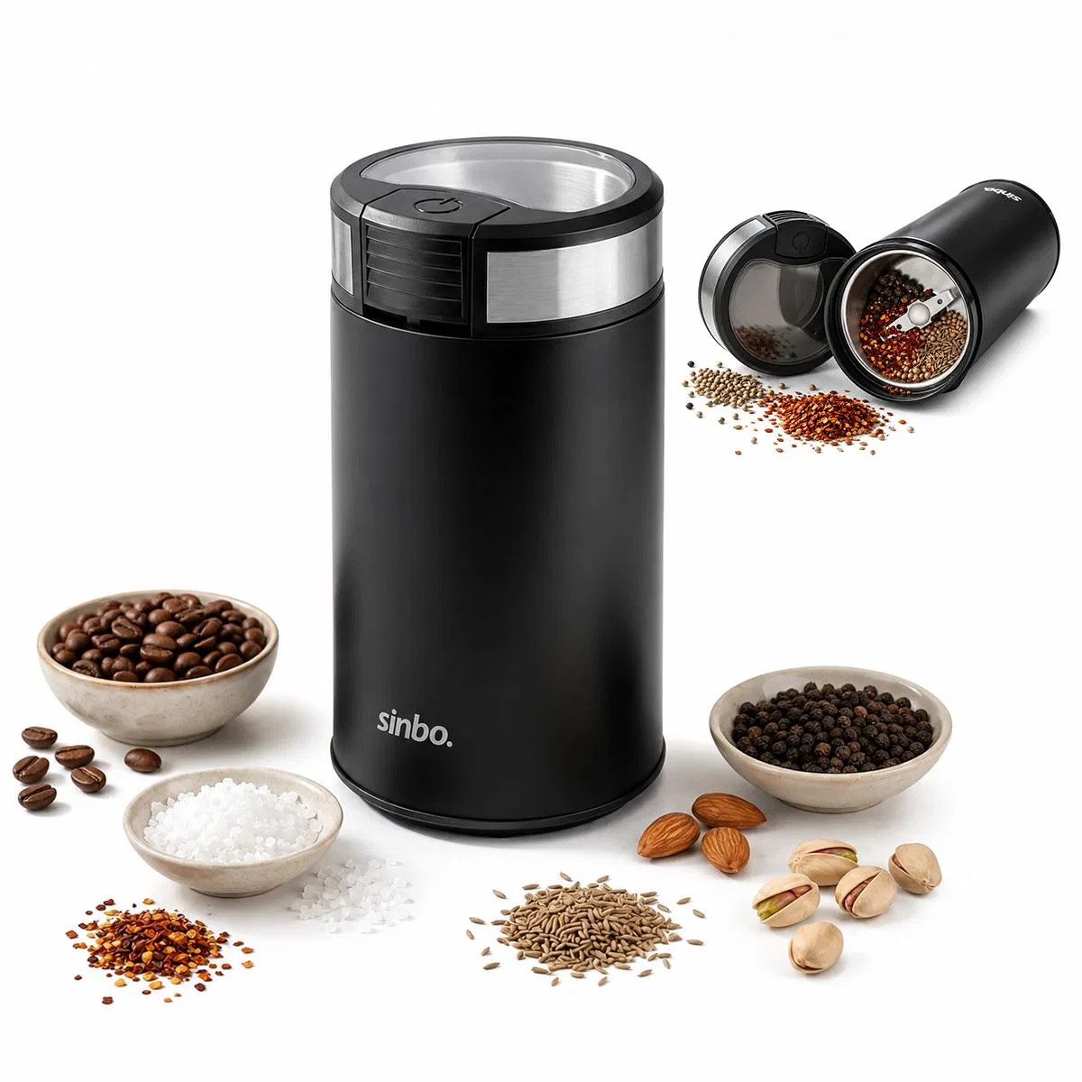 Kahve & Baharat Öğütücü 200W, 50g Çelik Bıçak görsel 2