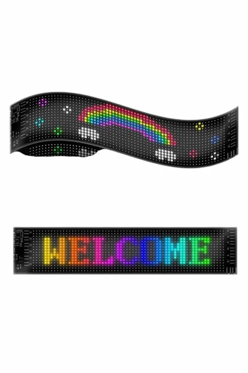 LED MATRİX 16X96 pixel neon ışıklı tüm araçlara uyumlu görsel 5