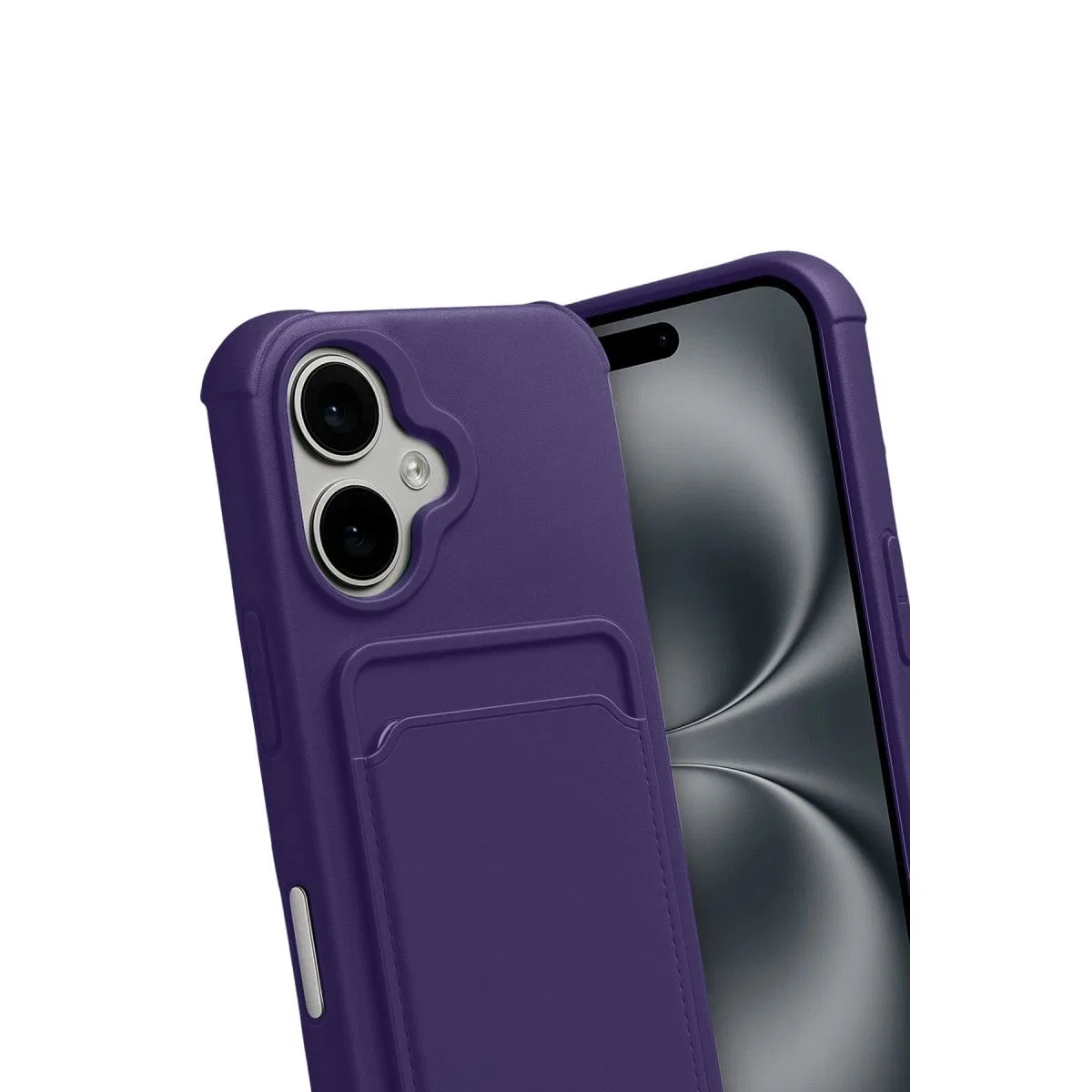 Apple İphone 17 Kelvin Kartvizitli Silikon - Derin Mor görsel 3