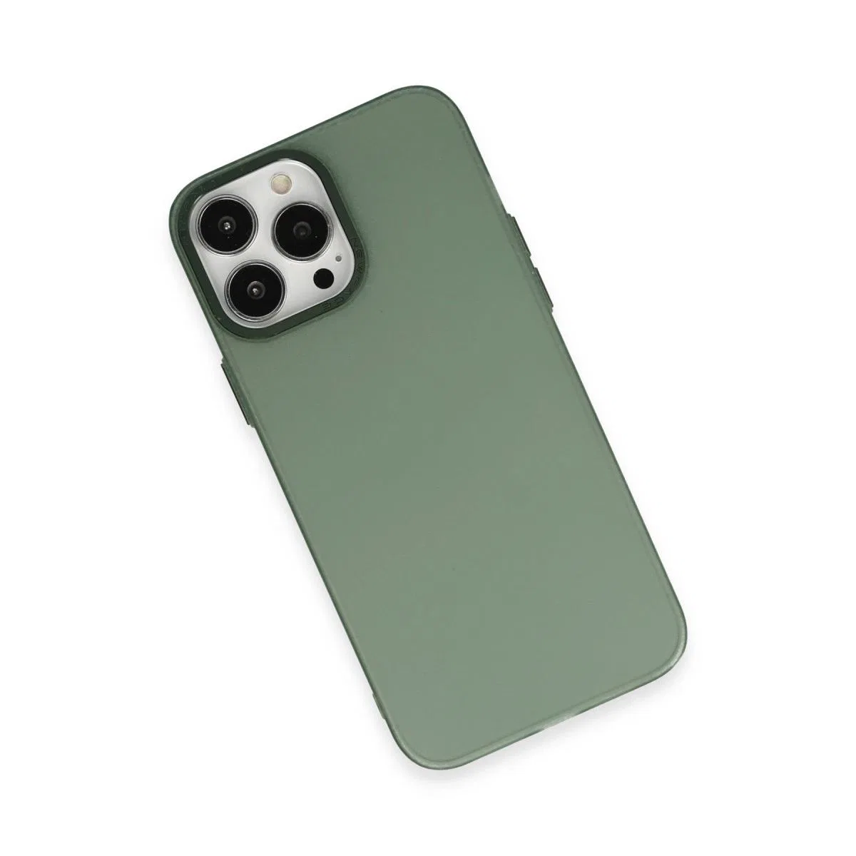 Apple İphone 14 Pro Kılıf Modos Metal Kapak - Koyu Yeşil görsel 3