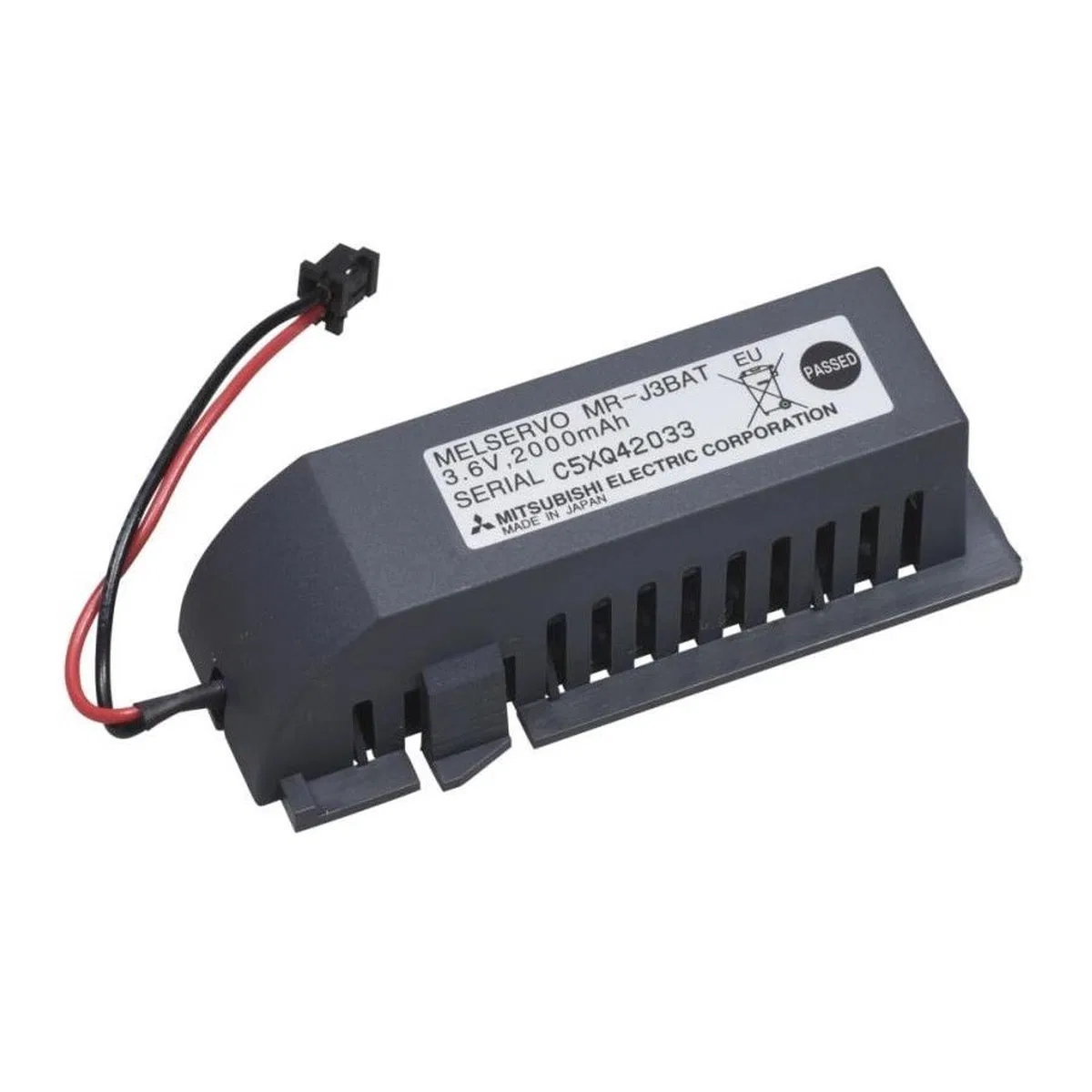 Mitsubishi Mr-j3bat 3. 6v Lithium Pil Siyah Soketli Kasalı