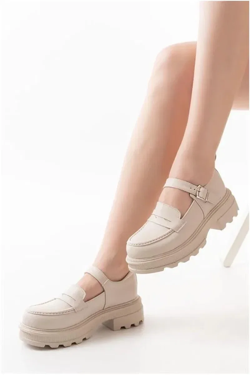 Kadın Loafer Ayakkabı Ayakkabı Tempo Tabanlı Süet Yüksek Casual