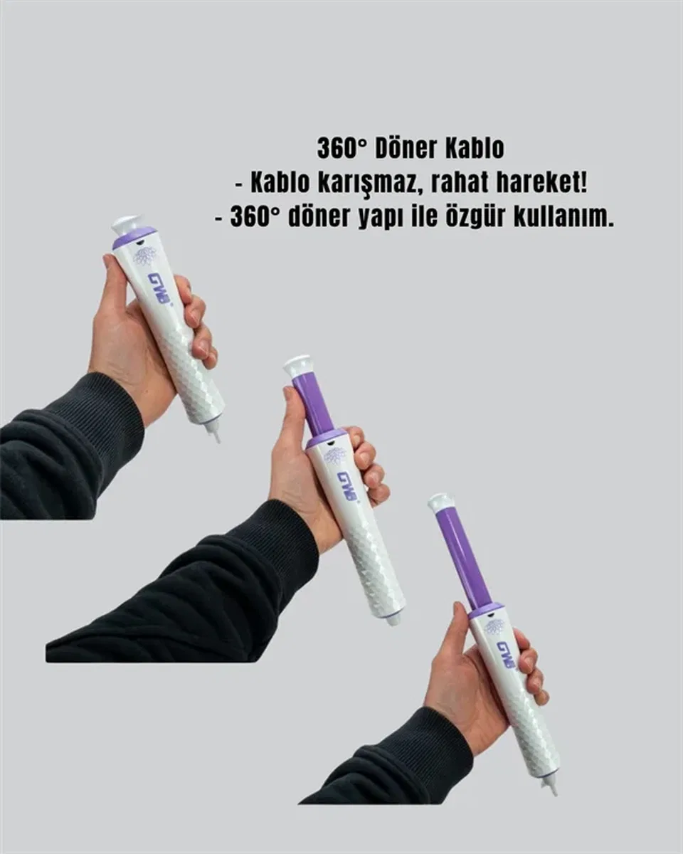Hızlı Isınan, Kompakt ve Güvenli – Tüm Saç Tiplerine Uygun Kıvırma Cihazı Yeni Nesil görsel 5