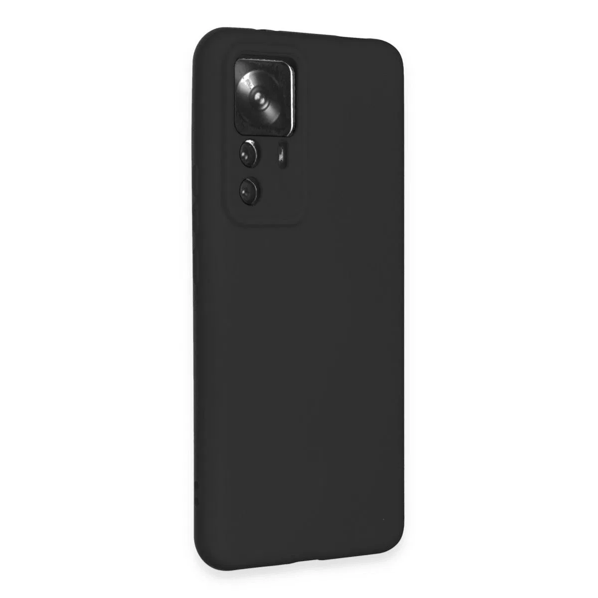 Xiaomi Mi 12t Pro Kılıf Nano İçi Kadife Silikon - Siyah görsel 2