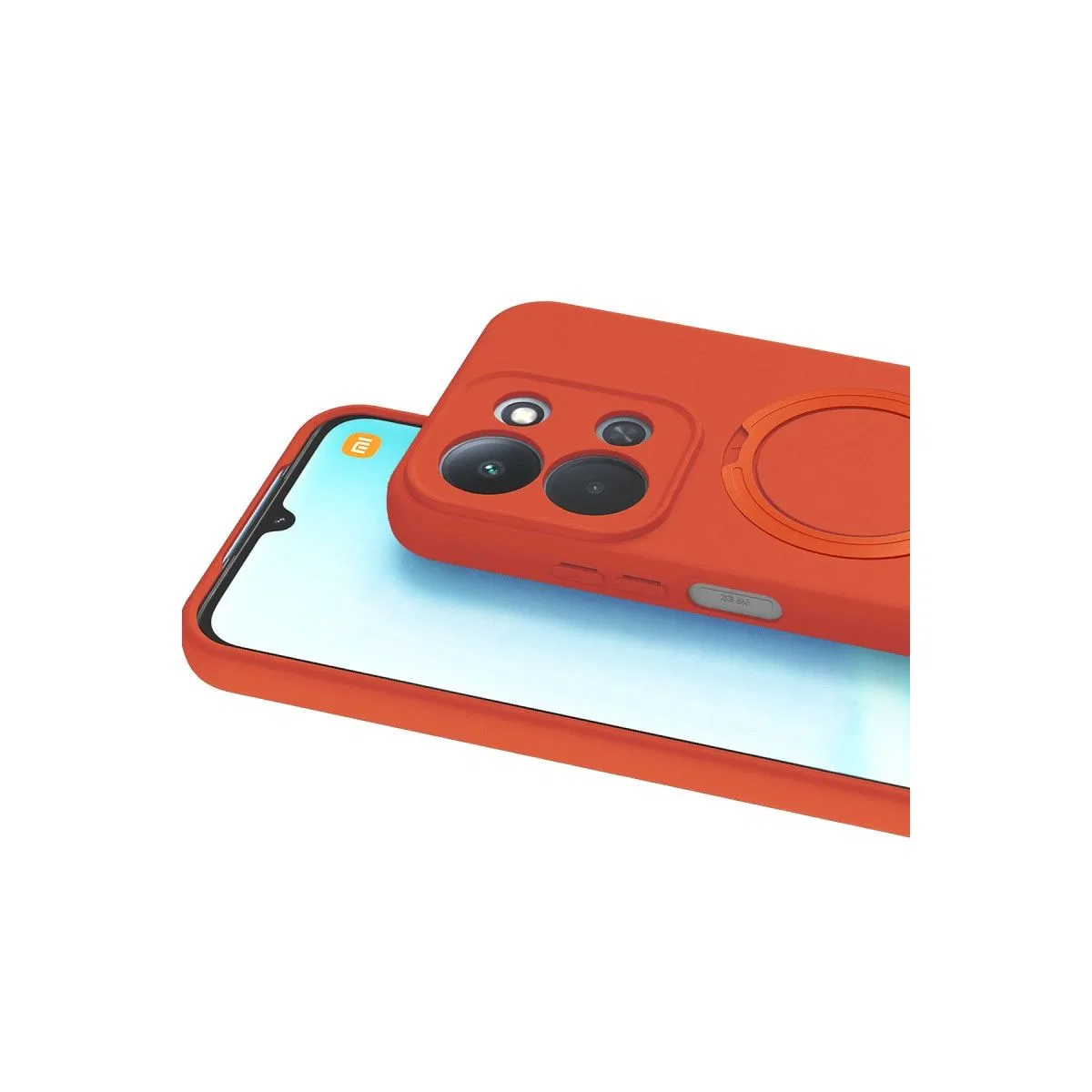 Xiaomi Redmi 15c 4g Regal Magsafe Standlı Kapak - Turuncu görsel 2