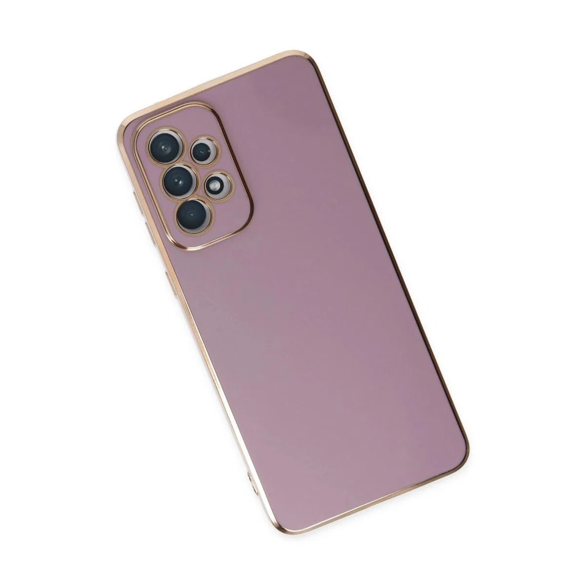 Samsung Galaxy A73 5g Kılıf Volet Silikon - Mor görsel 2