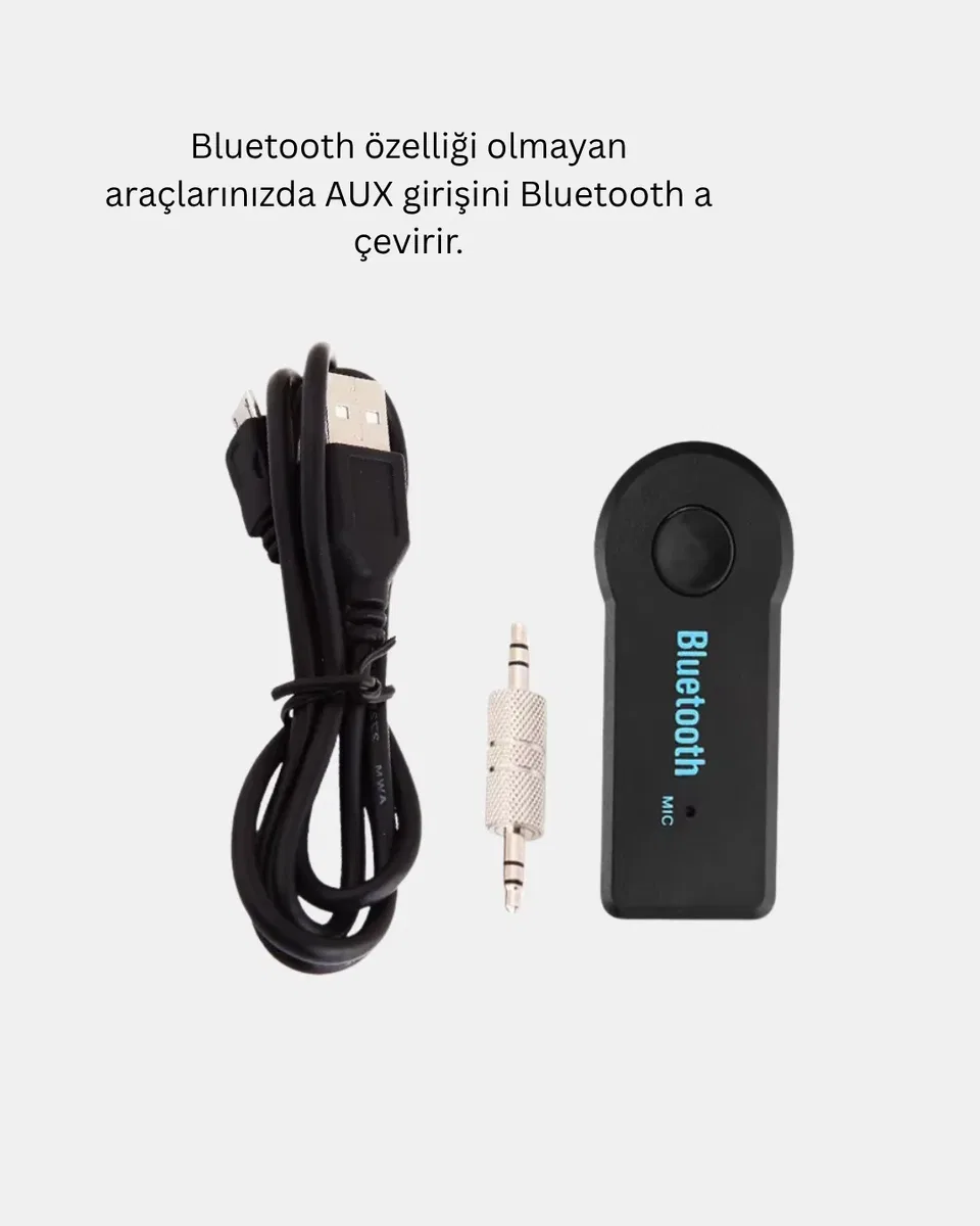 Bluetooth Araç Kiti AUX MP3 Çalar Kablosuz Eller Serbest Cihaz görsel 3