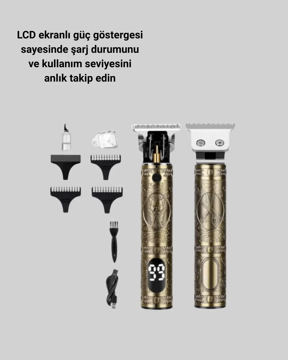 Daling Profesyonel Tıraş Makinesi Islak ve Kuru Kullanım Yeni Nesil görsel 3