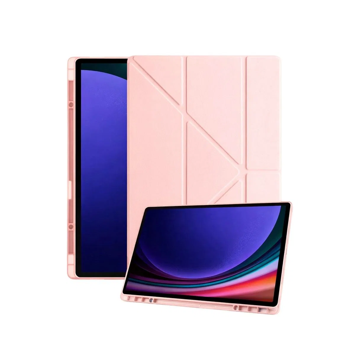 Samsung Galaxy X930 Tab S11 Ultra 14. 6 Kalemlikli Mars Tablet Kılıfı - Rose Gold