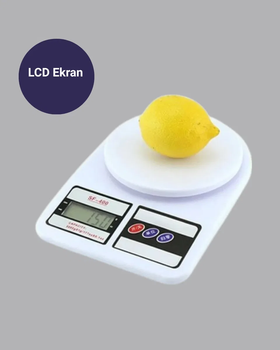 LCD Ekranlı Hassas Dijital Mutfak Terazisi – 5kg Kapasite, 1g Hassasiyet Yeni Nesil görsel 3