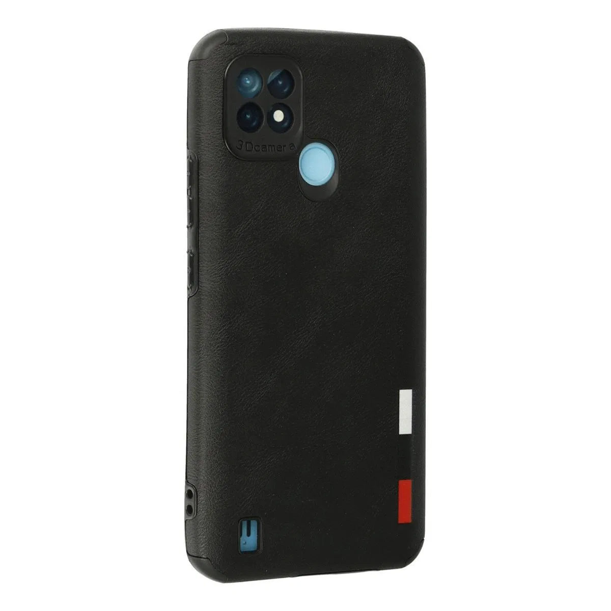Realme C21 Kılıf Loop Deri Silikon - Siyah görsel 3