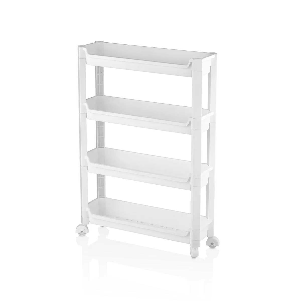 4 Katlı Tekerlekli Sepet Organizer Raf 465x145x670mm görsel 2