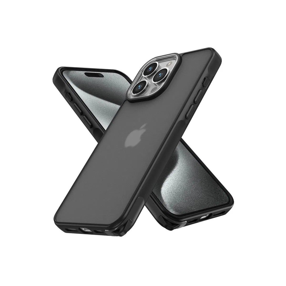 Apple İphone 15 Pro Kılıf Elegant Kapak - Siyah