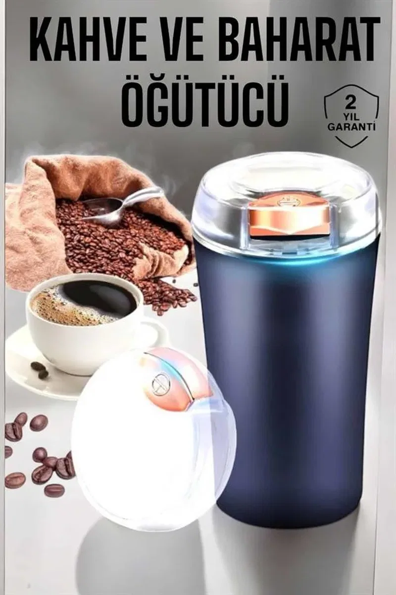 Otomatik Kahve ve Baharat Öğütücü Kolay Ve Taşınabilir görsel 2