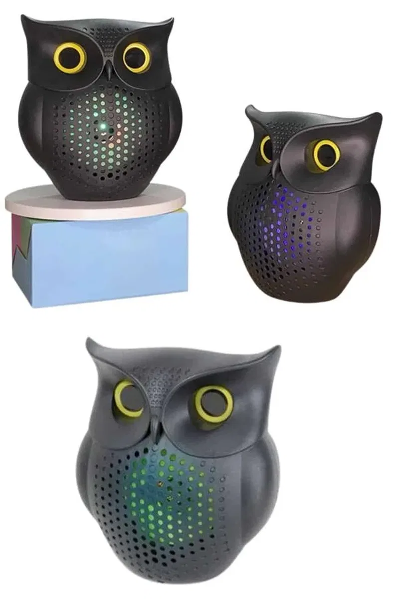 TWS Bluetooth Hoparlör Baykuş Tasarımlı Taşınabilir RGB Işıklı Uzun Pil Ömrü görsel 4