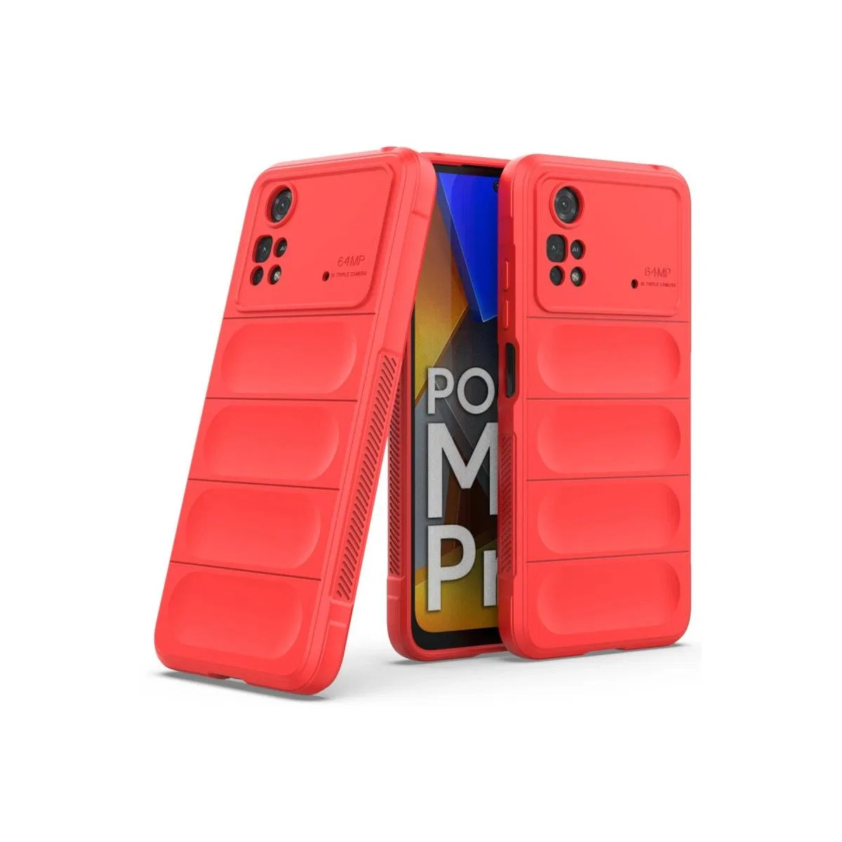Xiaomi Poco M4 Pro 4g Kılıf Optimum Silikon - Kırmızı görsel 2