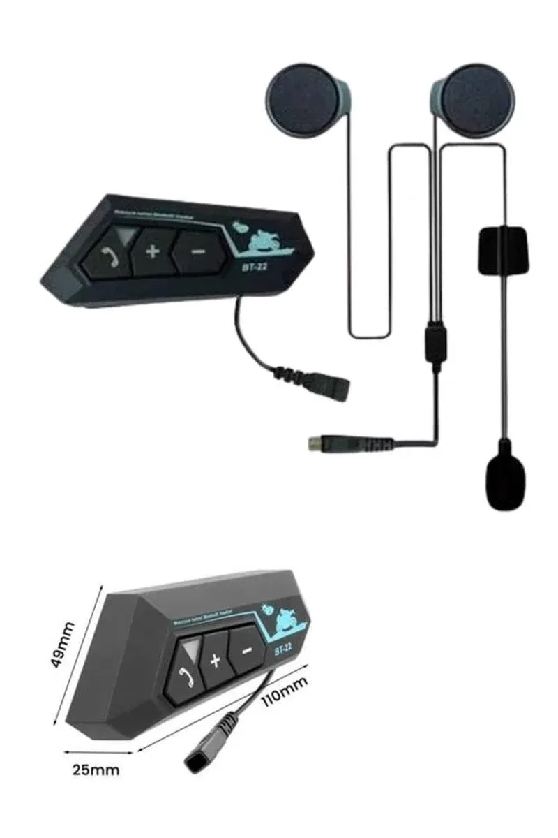 Bluetooth Kask Kulaklığı Intercom 5. 0 Bluetooth Android ve İOS Uyumlu görsel 5