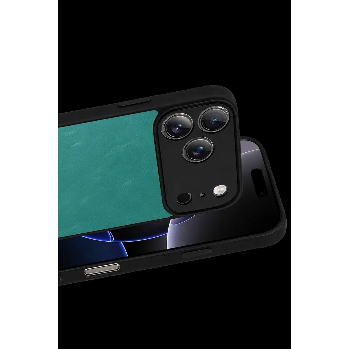 Apple İphone 17 Pro Max Aras Deri Kapak - Açık Yeşil görsel 2