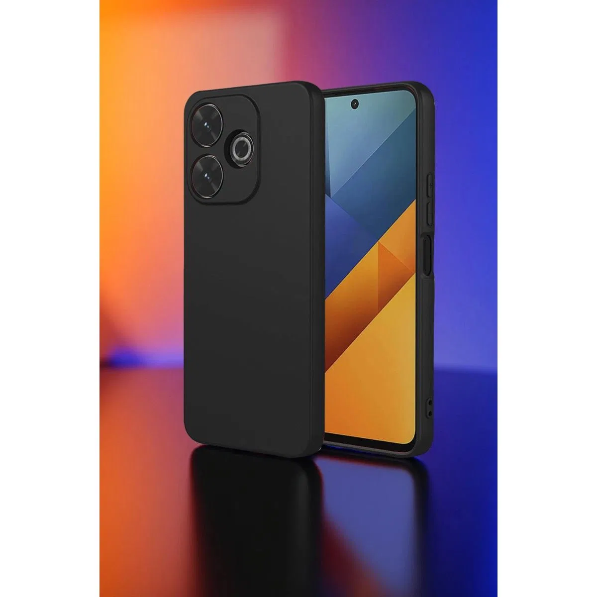 Xiaomi Redmi 13 4g Kılıf Nano İçi Kadife Silikon - Siyah görsel 2